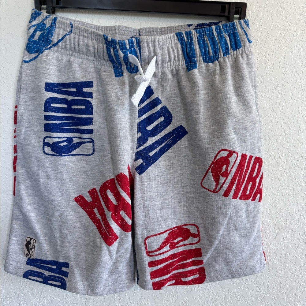 NBA Gray Shorts with Blue Accents